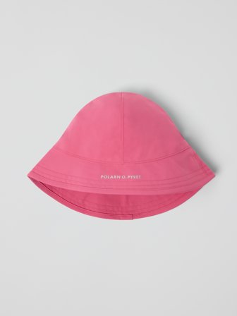 Vanntett regnhatt - 50 - barneklær - pink - Polarn O. Pyret