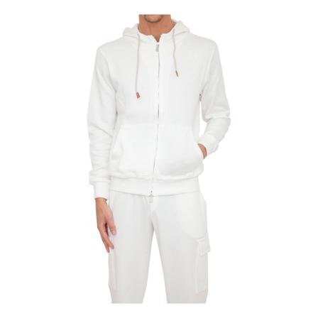 Eleventy Hoodies vit, Herr, Herr, Storlek: M