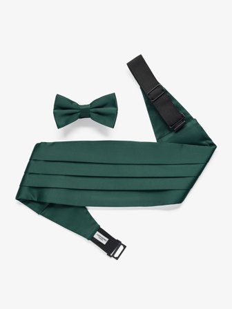 John Henric Men's Donkergroen Cummerbund Size Onesize
