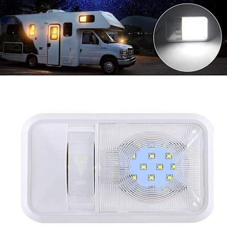 Led dimbar innerbelysning 12-24v 24-ledchip vita 6000k husvagn
