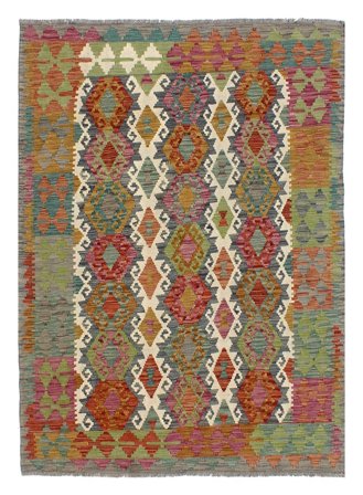 Kelim Afghan Old Style Matta Orientalisk (Ull, Afghanistan)