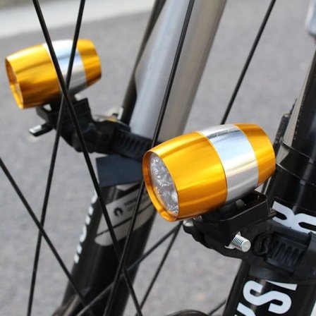 6LED cykelljus säkerhetsljus Vattentät mountainbike framgaffel aluminiumlegering Varningsljus ölljus