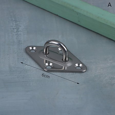 1kpl M5 M6 M8 M10 304 Ruostumattomasta teräksestä valmistettu kattoon kiinnitettävä koukku