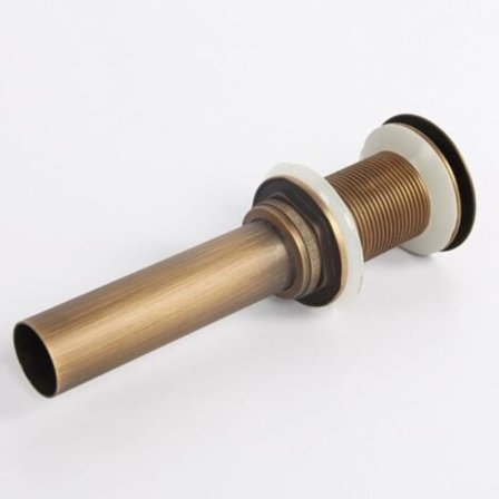 Uten slisse servantkran Trykk Pop-Up Klikk Clack Maker Propp Stopper uten overløp (Antikk Messing)