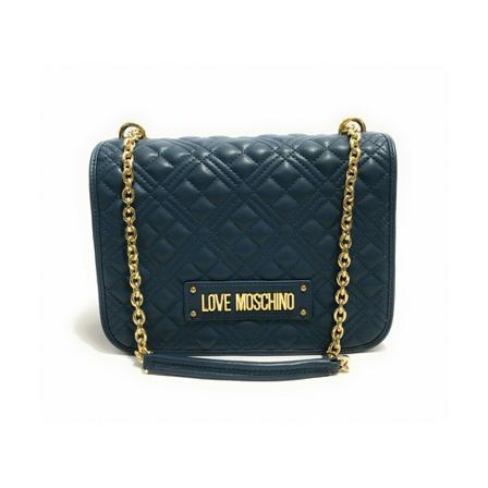 Moschino, Shoulder Bags Niebieski, Kobieta, Rozmiar: ONE Size