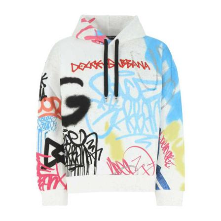 Dolce & Gabbana, Hoodies Wit, Heren, Maat:M