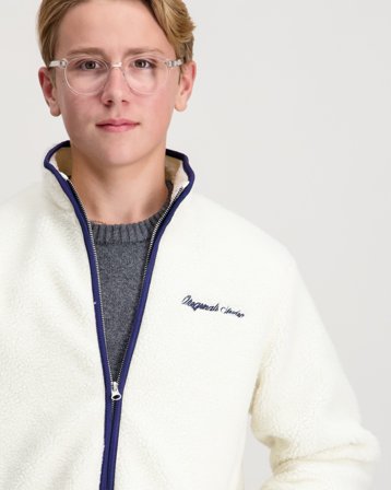 Jack & Jones JORNORREBRO TEDDY JACKET Cremefarben Jacken Jungen - Kids Brand Store