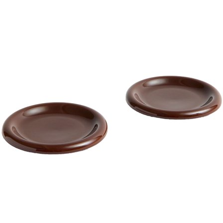 Hay Barro tallrik 18 cm 2-pack, vinröd | Dukning & Servering > Tallrikar > Desserttallrik | Bagaren och Kocken