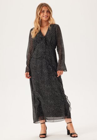 BUBBLEROOM-V-Neck Frill Dress-36