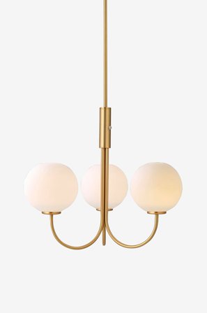 Herstal - Lysekrone Ballon - Messing - Krystallysekroner - Fra Homeroom