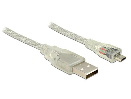 Delock USB-kabel - Micro-USB type B til USB - 5 m