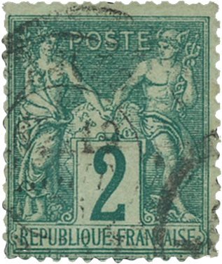 Frankrig 1876 - YT 62 - Stemplet