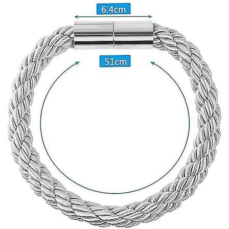 Magnetiske Gardinholdere i Polyester og Bomulls Garn med Tekstur
