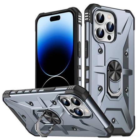 Iphone 14 Pro Skal Ringhållare Armor - Grå