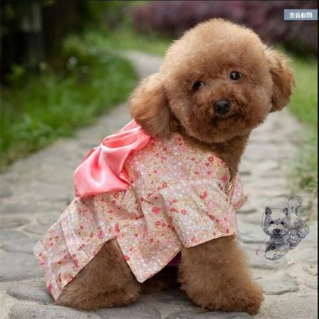 Blomster Pet Halloween Kostume Hundekostume Halloween Kattekostume Cosplay Japansk Kimono Hundekostume til Teddy, Pug, Chih