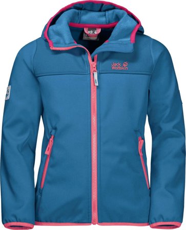 Jack Wolfskin Fourwinds Jacket Kids Children soft shell jackets Blue 128