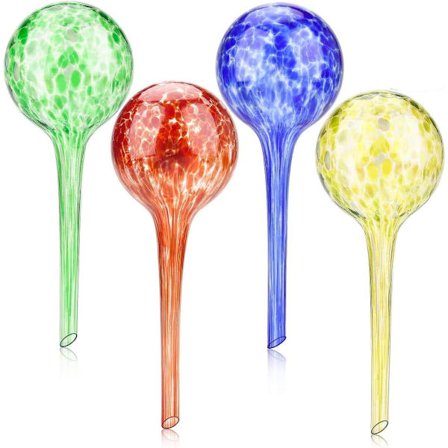 Sæt med 4 Dobbelt Uge Vandingskugler, Tilbagekørsel, Tra,ZQKLA