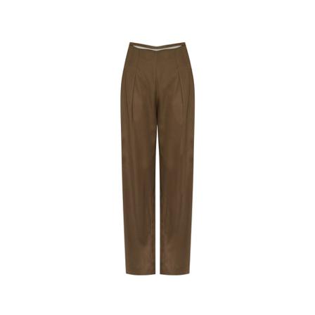 Cult Gaia ‘Tasha’ high-rise Broek , Bruin , Dames , Maat: 3XL