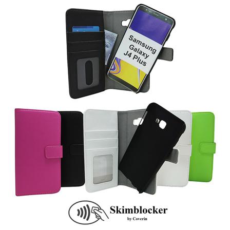 Skimblocker Magnet Wallet Samsung Galaxy J4 Plus (j415fn/ds) Hotpink