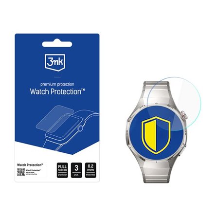 3mk Klockskydd FlexibleGlass hybridglas för smartklockans display för Huawei Watch GT 6 Pro 46 mm