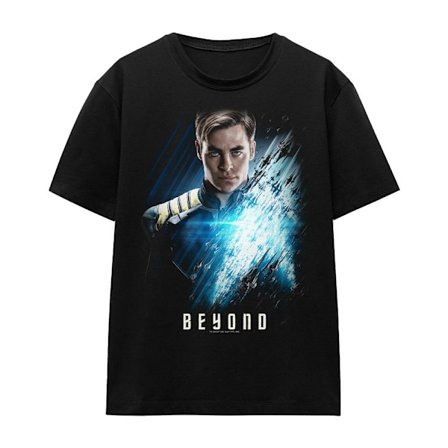 Star Trek Beyond Unisex Vuxen Captain Kirk Poster T-Shirt S Bla