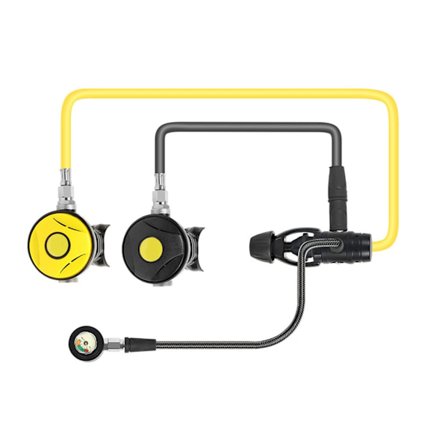 To-trinns regulator pustende utstyr del for dykking snorkling under vann