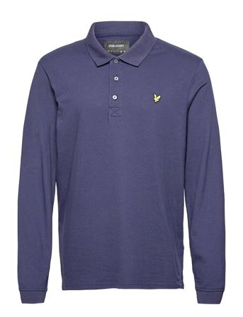 Ls Polo Shirt Polos Long-sleeved Blå Lyle & Scott