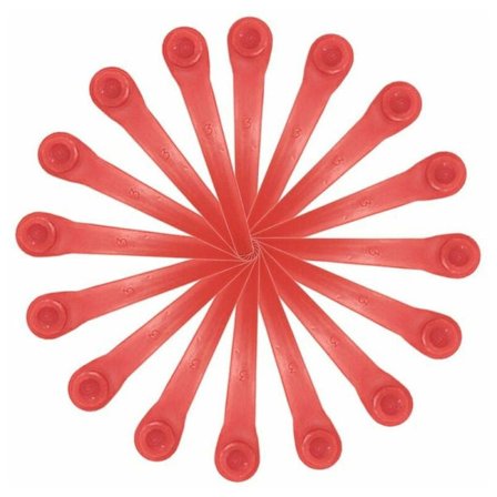 100 plastblad för Gardena gräsklippare, ersättningsblad för Gardena gräsklippare och sladdlösa gräsklippare