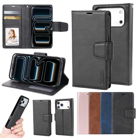 2-in-1 Läderfodral kompatibelt med iPhone 17 Pro Max