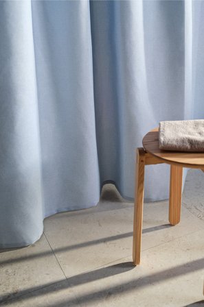 Jotex - Dusjforheng Lys blå - LOA - Kjøp Dusjforheng hos Jotex