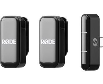 Røde Wireless Micro USB-C Black - RODE Wireless Micro - 2 st små mikrofoner & en mottagare