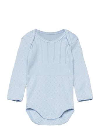 Baby Body Bodies Long-sleeved Blå Noa Noa Miniature