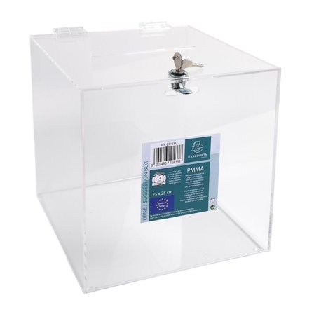 EXACOMPTA Förslagslåda transparent - Lyreco - Kontorsmaterial - Till skrivbordet - Brevkorgar tillbehör