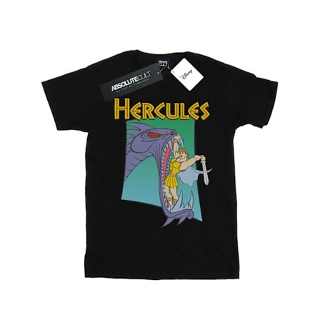 Disney Flickor Hercules Hydra Fight Bomulls T-shirt 3-4 År Svart
