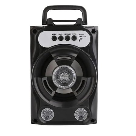 Stor Bluetooth-högtalare Trådlös Bas Stereo med LED-belysning Stöd TF-kort FM-radio Utomhus Sport Resa