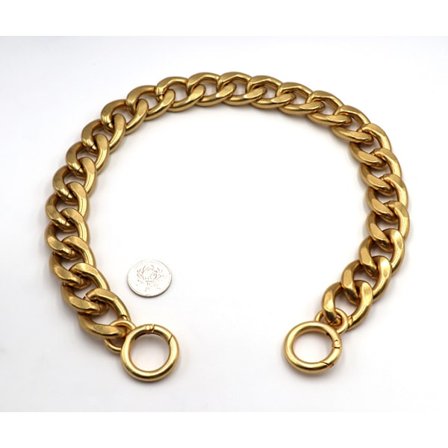 Tungt, tjockt och modernt aluminiumhandtag för handväska, kedja, berlocker, rem, ersättning, handväsktillbehör, dekoration, guld