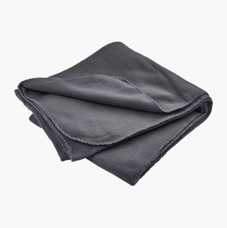 Fleecepläd 130 x 160 cm mörkgrå