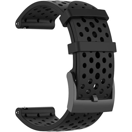 Suunto 7/9 / 9Baro / D5 / Spartan / Fossil Nate / Q ranneke silikoni musta S