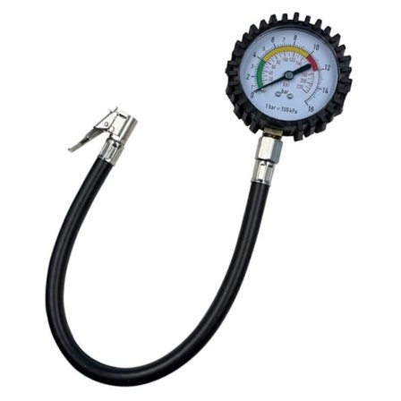 Vanntett Dekktrykkmåler med Multi-Enhetsavlesning PSI kPa BAR Bærbar for Biler SUV-er (FMY)