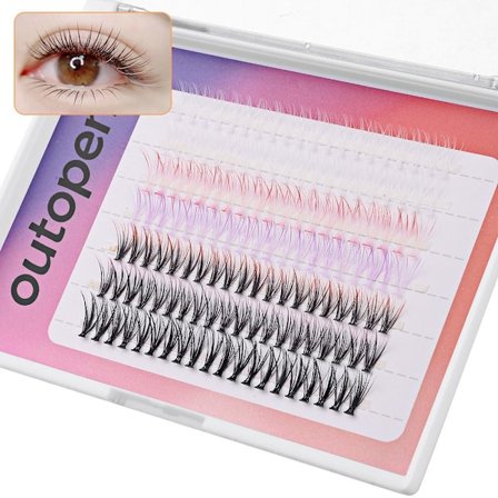 Farvede vipper Cluster øjenvipper 2 2