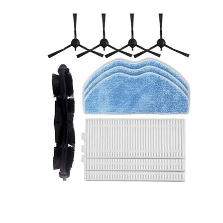 Reservedele Kompatibel Med 360 S8, 360 Botslab S8 Plus Robotstøvsuger Tilbehør, 1 Hovedbørste, 4 Sidebørster, 3 Hepa-filtre, 3 Mopper [dB}