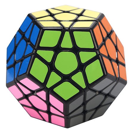 5x5 Megaminx Rubix Cube, 3D-pussel Magic Cube Toys Dodecahedron Brain Teaser Pedagogiska leksaker för barn och vuxna, svart