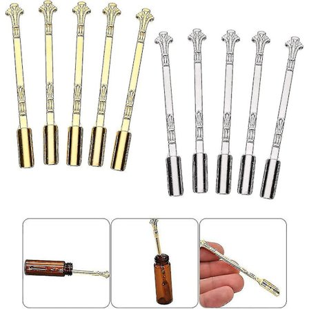 10 st Mini Sked Spade Sked, Bordsartiklar Charm, Hemtillbehör Hängen Halsband (guld, Silver) Szkyd (LGL)