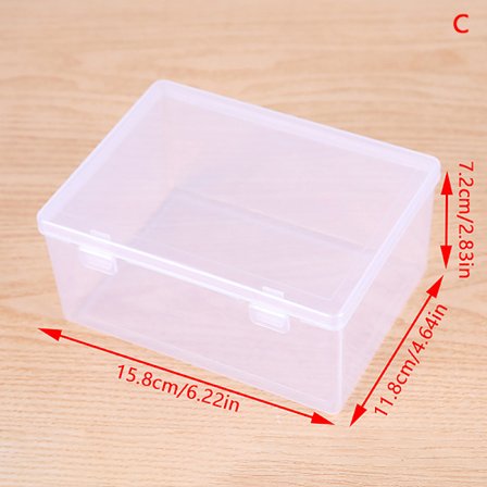 Mini Opbevaringsboks Klar Låg Lille Plastkasse Til Dele Jewel