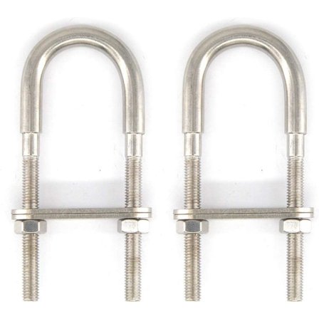 M8x100 304 Rustfritt Stål U-Bolt (2stk)