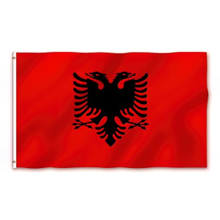 Albania Flagget - 150 x 90 cm