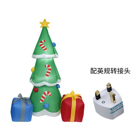 Christmas Inflation Model 1,8 M Julgran LED-belysning Modell Innergårdsdekorationer