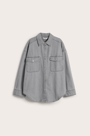 Kappahl | Jeansskjorte | Sølvgrå