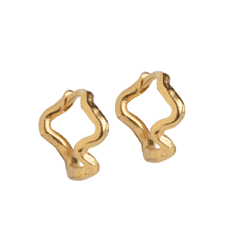 ENAMEL Copenhagen Hoops, Holly Small Örhängen Dam Guld ONESIZE