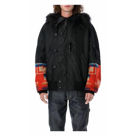 Junya Watanabe Men& Clothing Outerwear Wjj021051N Sort, Herre Vinterjakker